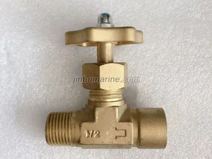 Brass Needle Straight Valve with Male & Female Ends thumbnail 1