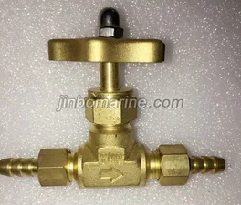 Brass Needle Valve with Corrugated Hose End thumbnail 1