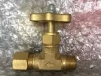 Brass Needle Valve with Ring Joint Nut and Male Thread 1