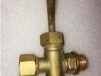 Bronze Drain Cock with Lever Handle and Male & Female Ends