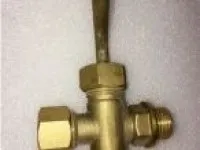 Bronze Drain Cock with Lever Handle and Male & Female Ends 1