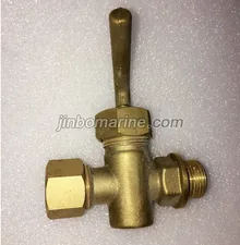 Bronze Drain Cock with Lever Handle and Male & Female Ends thumbnail 1