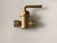 Bronze Meter Cock with Lever Handle & Female Ends 1