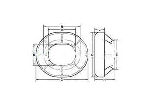EU Type Bulwark Mounting Chock