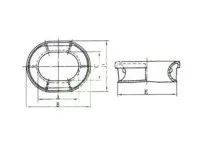 JIS F 2007-1976 A Type Bulwark Mounted Mooring Chock 4