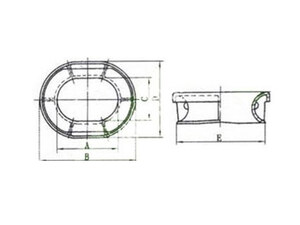 JIS F 2007-1976 A Type Bulwark Mounted Mooring Chock
