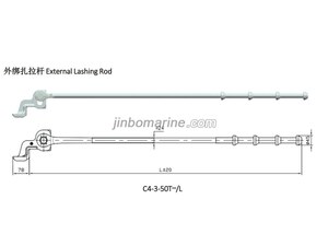 C4-3-50T-L External Lashing Rod