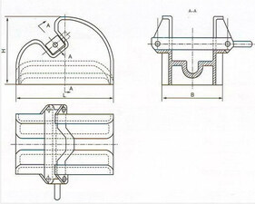 CB286-84 Cast Steel Lever Chain Stopper