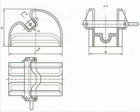 CB286-84 Cast Steel Lever Chain Stopper thumbnail 3