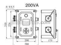 CZX220-220-24FC1 CZX Marine High Low Voltage Socket Box 4