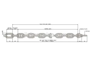 OCIMF Grade R3/R4 76mm Chafe Chain thumbnail 2