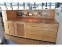 Chart table with dimmer light