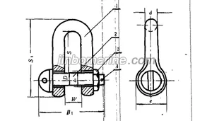 D Type Alloy Shackle CB3061 thumbnail 1