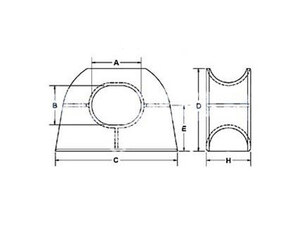 EU Type Deck Mounting Chock