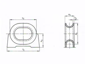 Deck Mounted Chock NS2588 thumbnail 1