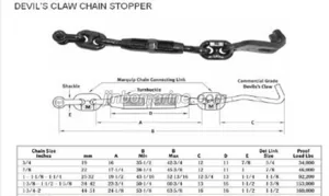 Devil Claw Chain Stopper thumbnail 1