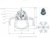 Electric Hydraulic Mutivalve Grab Bucket 2