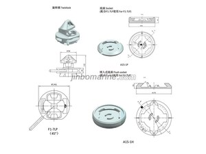 F1-7LP 45 Degree Twistlock And A15-1P Socket