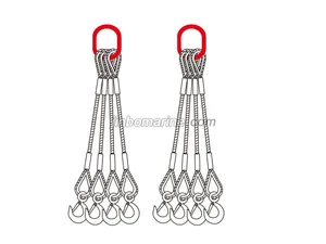 Four Legs Pressed Wire Rope Sling thumbnail 1