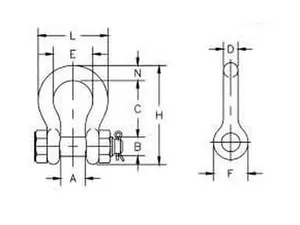 Safety Bow Shackle G2130 thumbnail 3