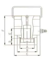 HLF020 Series Hydraulic Jack thumbnail 1