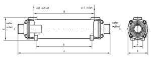 HP Diesel Engine SL190-SL386 Oil Cooler