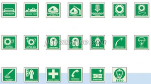 Marine Photoluminescent IMO Symbols Safety Signs