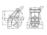 JIS F2031 Cast Steel Roller Pawl Type Chain Stopper