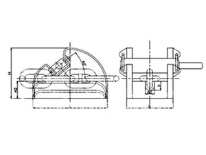 JIS F2015-1987 Cast Steel Bar Type Chain Stopper thumbnail 5