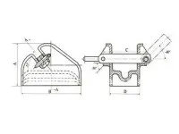 JIS F2023-1976 Cast Steel Bar Type Chain Stopper 3