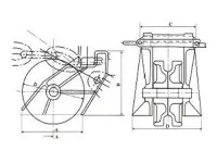 JIS F2033 Roller Bar Type Chain Stopper 2