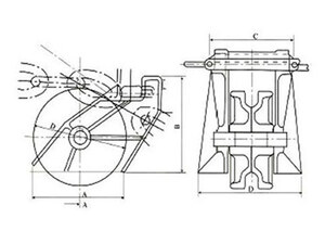JIS F2033 Roller Bar Type Chain Stopper
