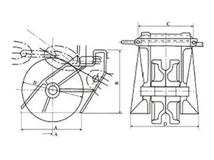JIS F2033 Roller Bar Type Chain Stopper thumbnail 2