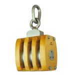 JIS F3426 Ship's Inernal-bound wooden block Triple with Link