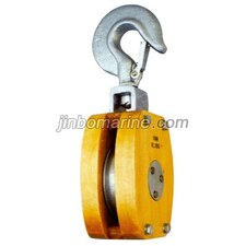 JIS F3426 Ship's Internal-bound wooden block single with hook