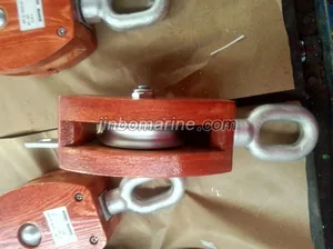 JIS F3426 Ship's Internal-bound wooden block single with Link thumbnail 1