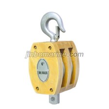 JIS F3426 Ship's internal-bound wooden block double with Hook