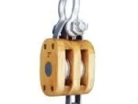 JIS F3426 Ship's internal-bound wooden block double with Shackle 1