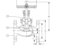 Marine Nodular Iron Globe Valve JIS F7321 5K 2