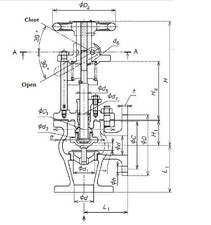 Marine Bronze Angle Emergency Shut-Off Valve JIS F7399 5K