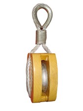 JIS Tightwire Wooden Block with double wheel