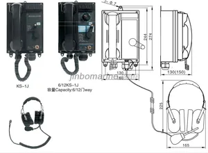 KS-1JNoise-proof Marine Batteryless Telephone thumbnail 1