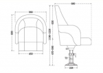 Luxury Marine Yacht Folding Driving Chair TX-A-02A