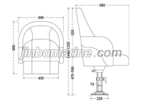 Luxury Marine Yacht Folding Driving Chair TX-A-02A