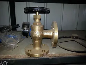 Marine Bronze Angle Valve JIS F7304 16K thumbnail 1