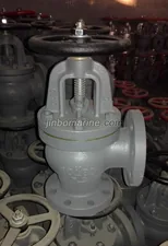 Marine Cast Iron Angle Valve JIS F7308 10K thumbnail 1