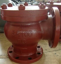 Marine Cast Iron Lift Check Angle Valve JIS F7359 5K