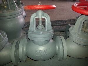 Marine Cast Iron Screw Down Check Globe Valve JIS F7353 5K