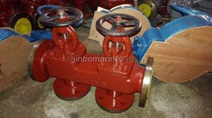 Marine Cast Iron Single Arrangement Suction Stop Check Box Valve GB/T1855-93