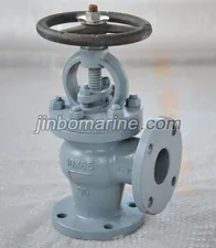 Marine Cast Steel Angle Valve JIS F7320 10K thumbnail 1